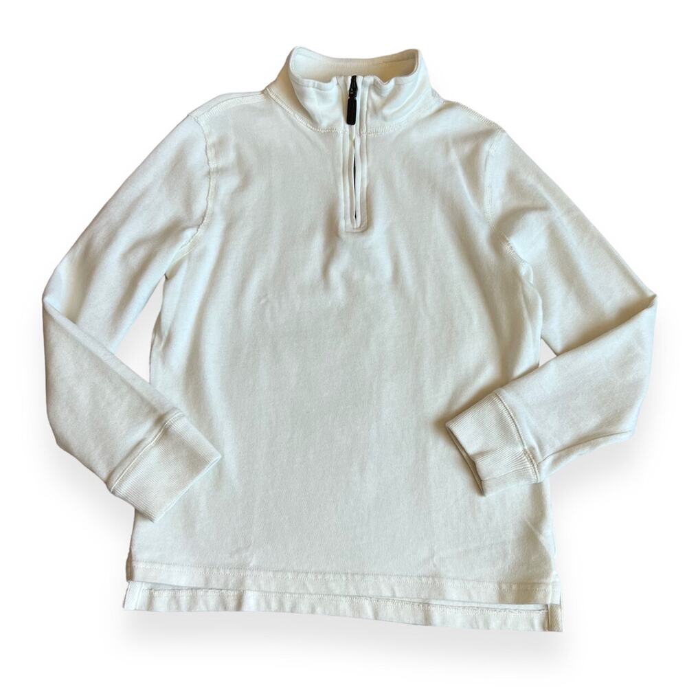 Crewcuts Ivory Quarter Zip Pullover Medium 8
